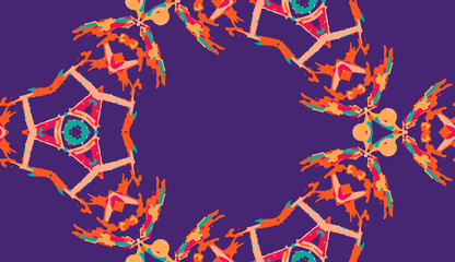 Abstract ethnic pattern in pastel shades. Detail for design card, invitation, cover, wallpaper, tile, packaging, background. line style background. Tribal ethnic ornament in arabic style.