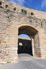 Fototapeta na wymiar Entrance arch, ancient walled city of Morella, Spain
