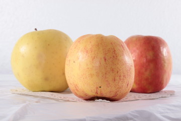 pommes en gros plan