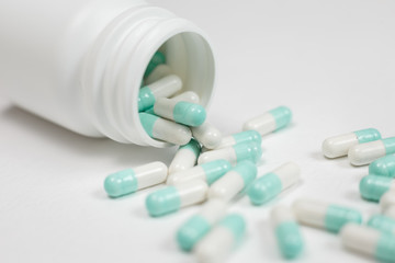 Assorted pharmaceutical medicine pills, tablets and capsules