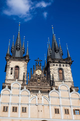 Fototapeta premium The Church of Mother of God before Tyn located at the old town square in Prague