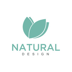Vector logo of nature in linear style. Outline icon of simple landscape with trees, sun, fields - business emblems, badge for a travel, farming and ecology concepts, health, spa and yoga Center. - Vec