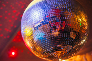 disco ball on background