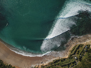 Lafitenia Surfspot im Baskenland bei Guethary in der Vogelperspektive