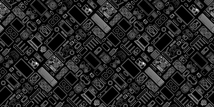 Gadgets And Devices Pattern	