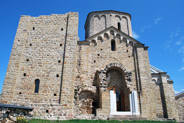 Fototapeta na wymiar The ancient Đurđevi stupovi monastery in Serbia