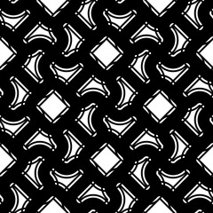 Design seamless monochrome geometric pattern