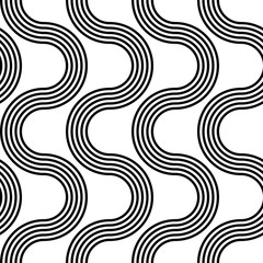 Design seamless monochrome zigzag pattern