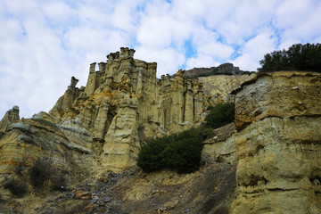 The scenic cliffs from Kula, Turkey