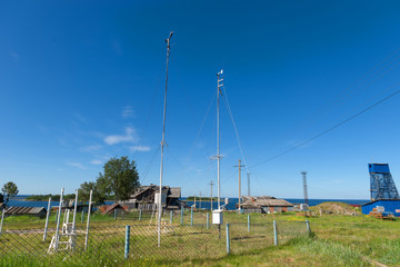 SOLOVKI, REPUBLIC OF KARELIA, RUSSIA - JUNE 25, 2018: Solovetsky Hydrometeorological Station....