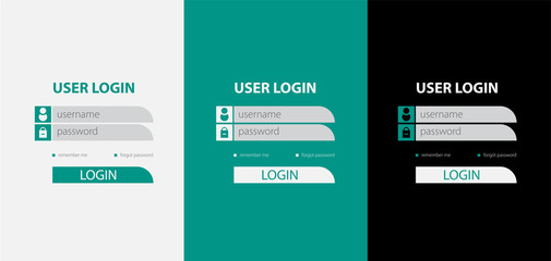 Login Screen Mobile Apps Template - Elements