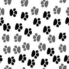 Seamless footprint pattern