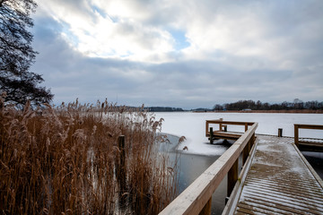 Naklejka premium Winter am See