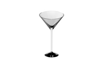 3D illustration of martini glass isolated on white - drinking glass render