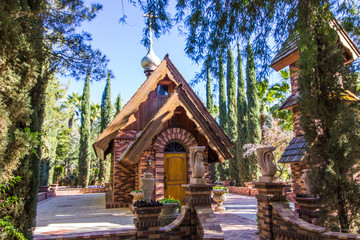 Colorful Style Building In Monastery Garden