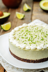avocado lime cheesecake