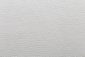 White imitation leather with pronounced embossed.