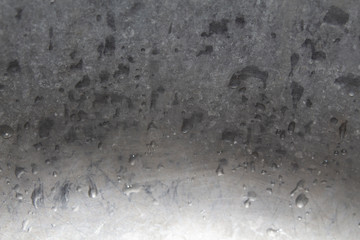 abstract gray background with drops of water