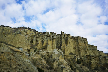 Fototapeta na wymiar The scenic cliffs from Kula, Turkey
