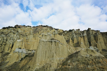 The scenic cliffs from Kula, Turkey