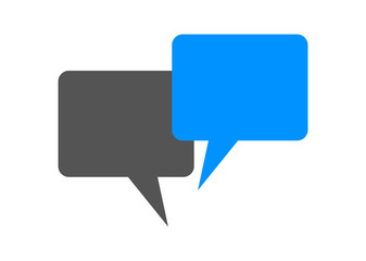 vector speech bubbles on white background