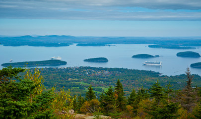 Fototapeta premium Panorama Bar Harbor, USA