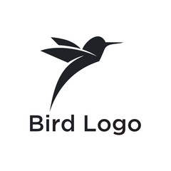 Abstract Simple Bird with minimalist style logo for your business - Vector