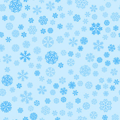 vector winter snow light seamless pattern