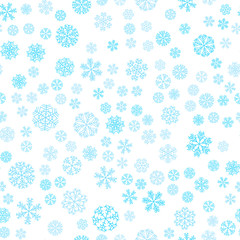 vector winter snow light seamless pattern