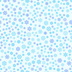 vector winter snow light seamless pattern