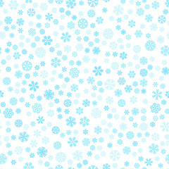 vector winter snow light seamless pattern