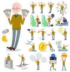 flat type Yellow knit old man White_money