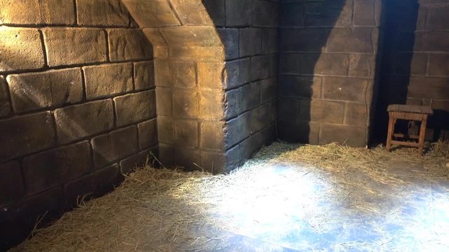 4K Inside of dungeon within four walls