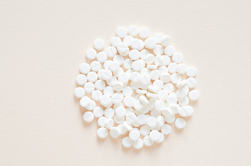 Drug prescription for treatment medication. Antibiotic drugs. Concept of health, treatment, choice, healthy lifestyle