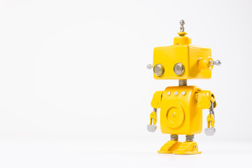 Robot on a white background.