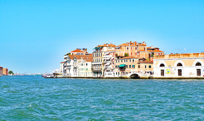 Obraz premium Vista de Venecia desde el mar, Italia, Europa