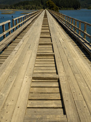 Obraz premium Wooden car bridge