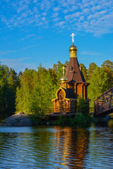 Obraz premium church on the lake