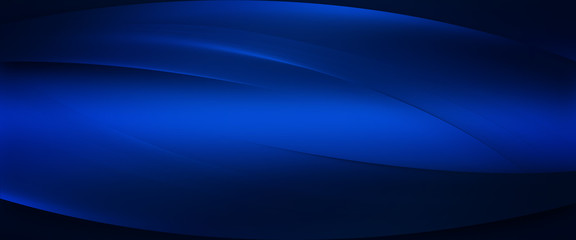 Elegant Abstract Blue Wave Background 