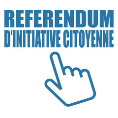 Logo référendum d'initiative citoyenne.