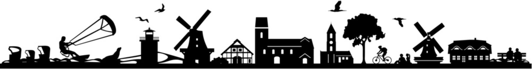 Föhr Skyline Landscape