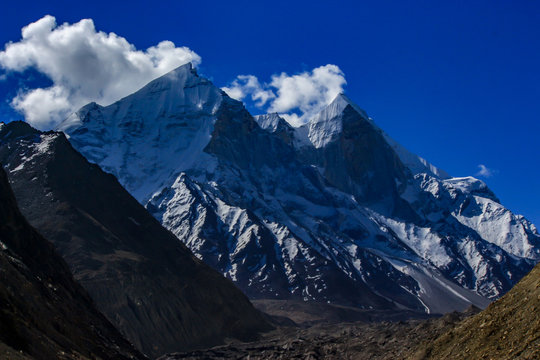 mountains in winter