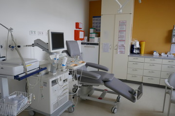 Treatment room in a modern medical clinic