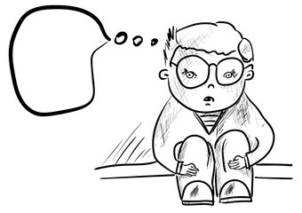 boy sitting