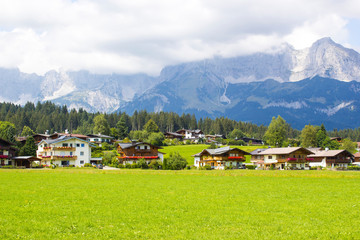 Fototapeta na wymiar a beautiful view of the austrian Alps, Tirol, Austria