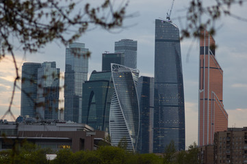 Moscow City skyscrapers