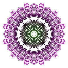 Modern Decorative floral color mandala. Super vector round Shapes. Vector illustration.