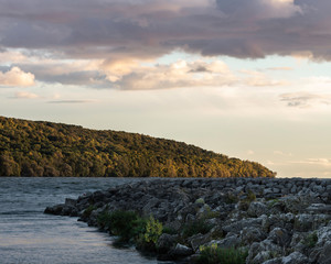 sunset on the coast