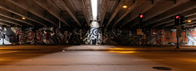 Deurstickers Chicago-graffiti © Dustin