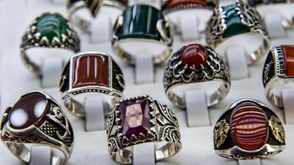 Rings with stone